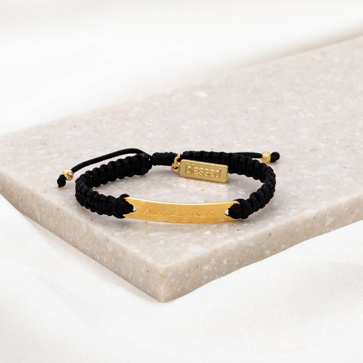 Be Not Afraid Bracelet - Black / Silver