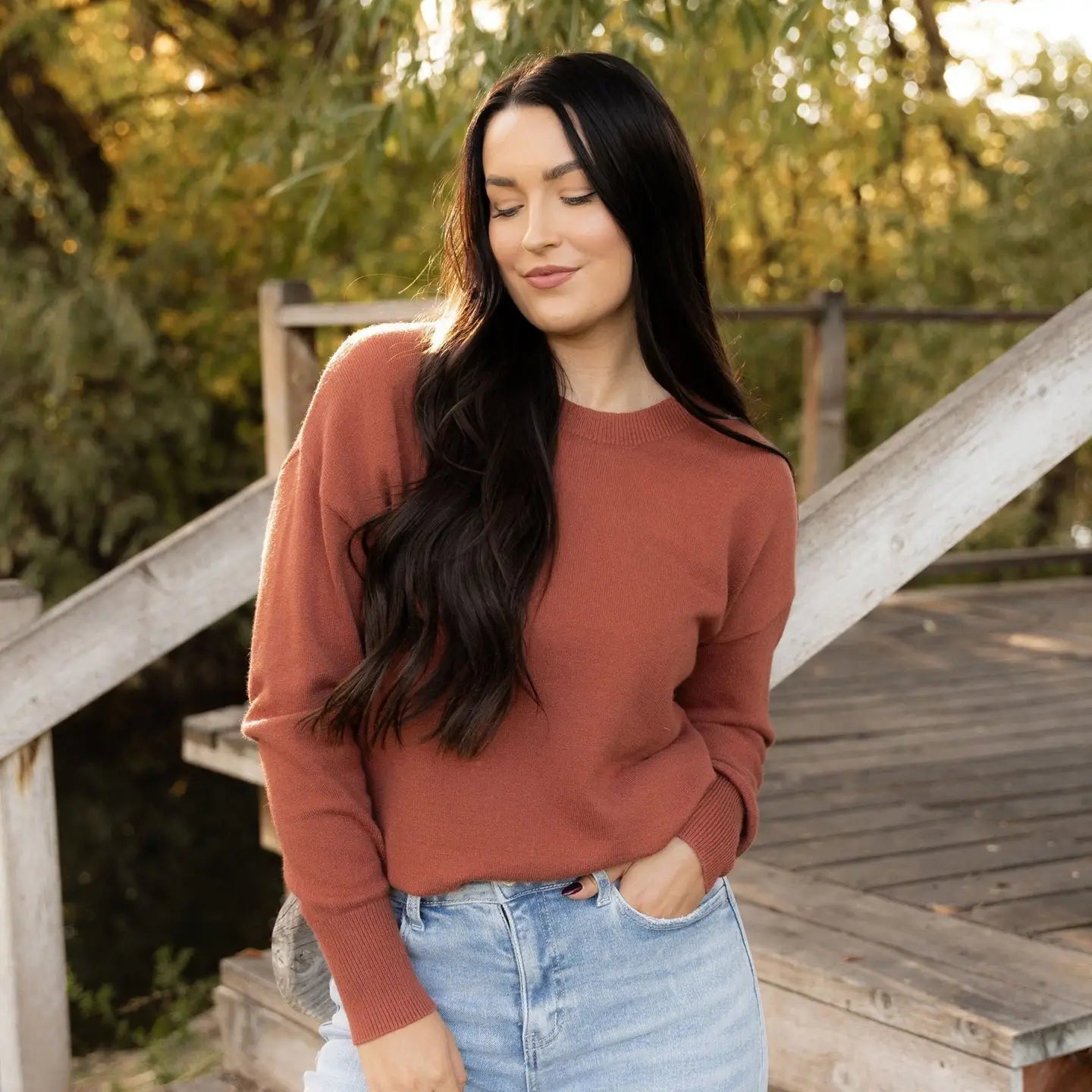 PREORDER: Camilla Sweater - Light Rust