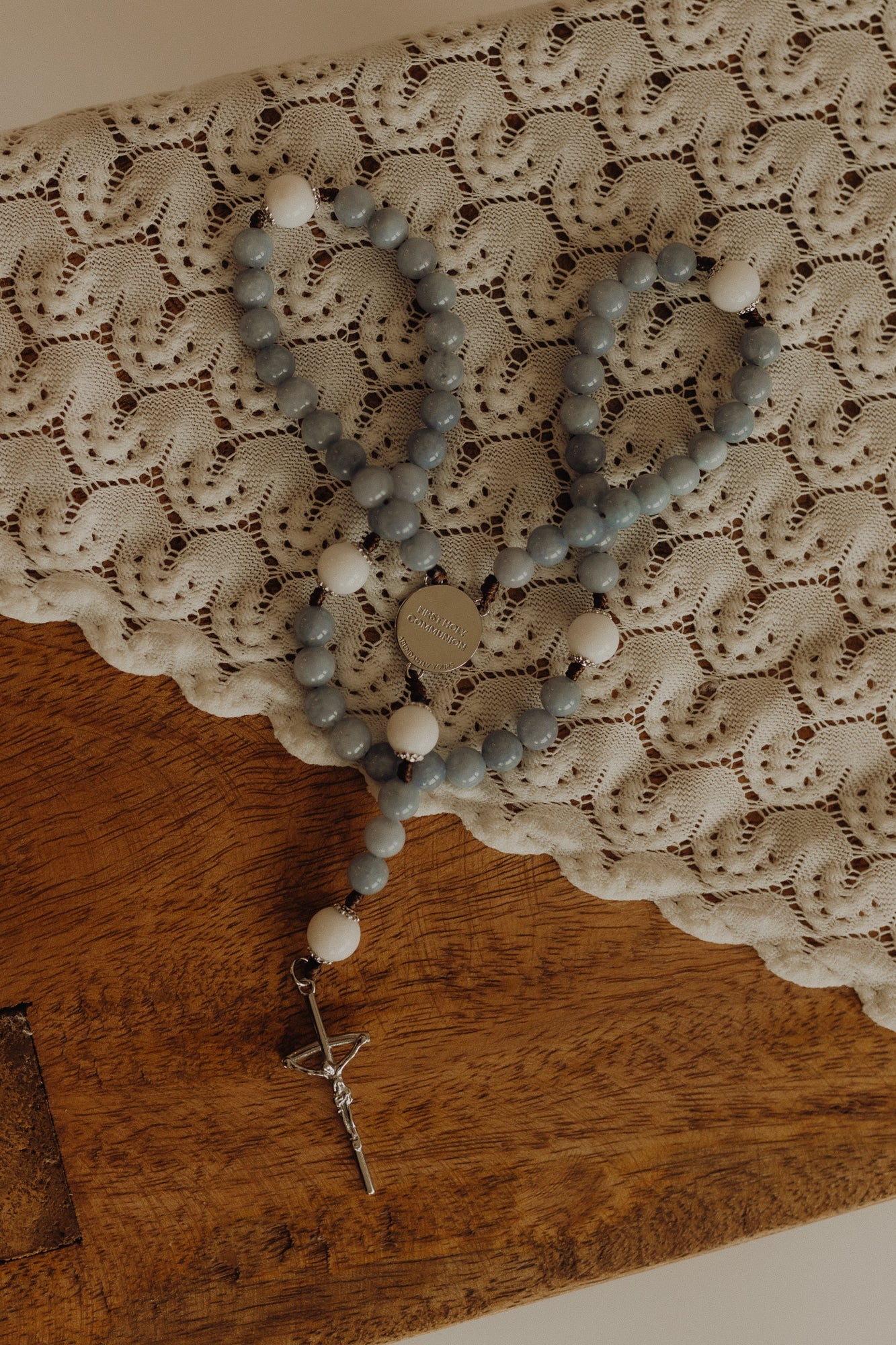 PREORDER: First Communion Rosary (Pink or Blue)