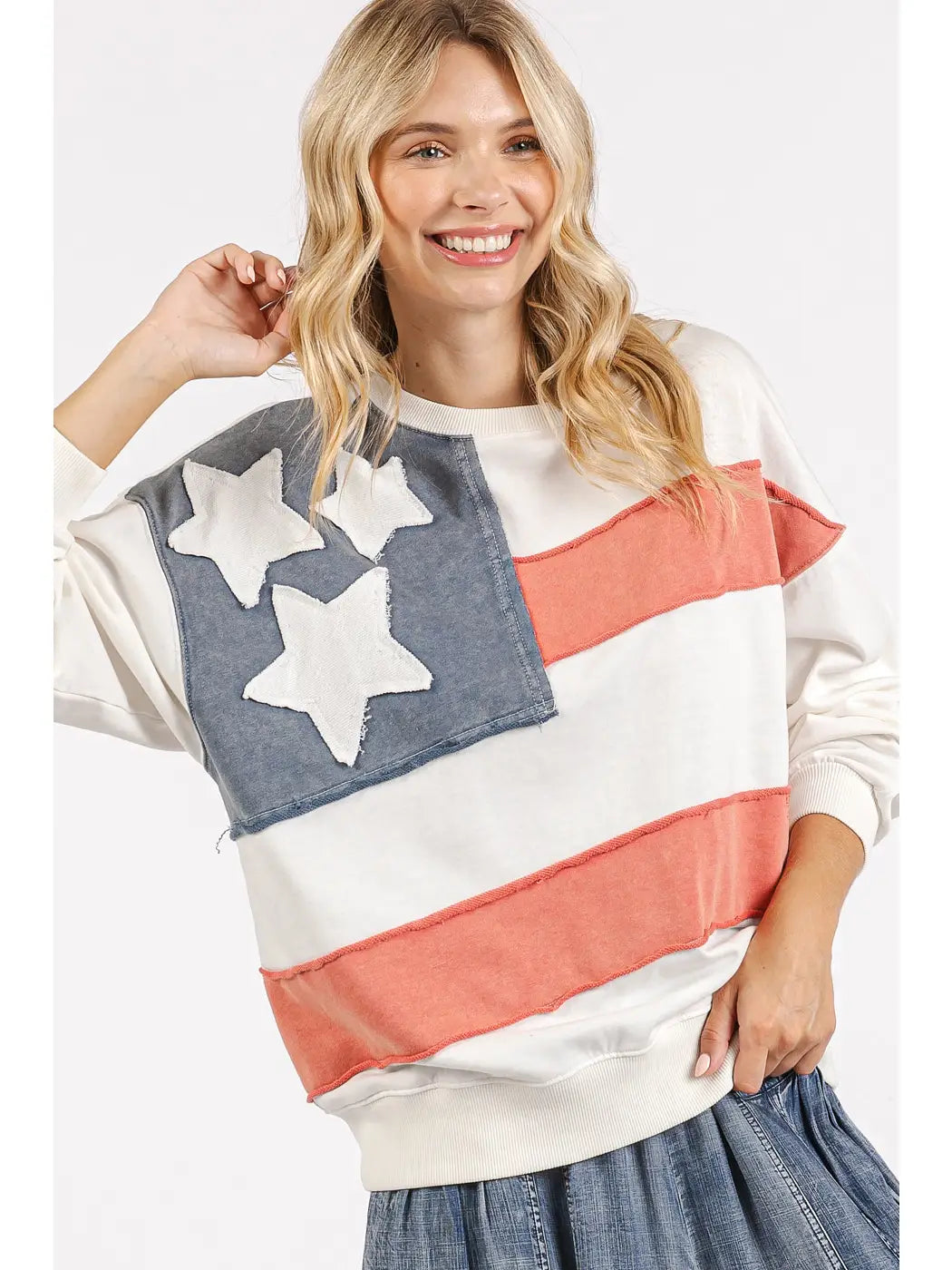PREORDER: USA Patch Pullover Top