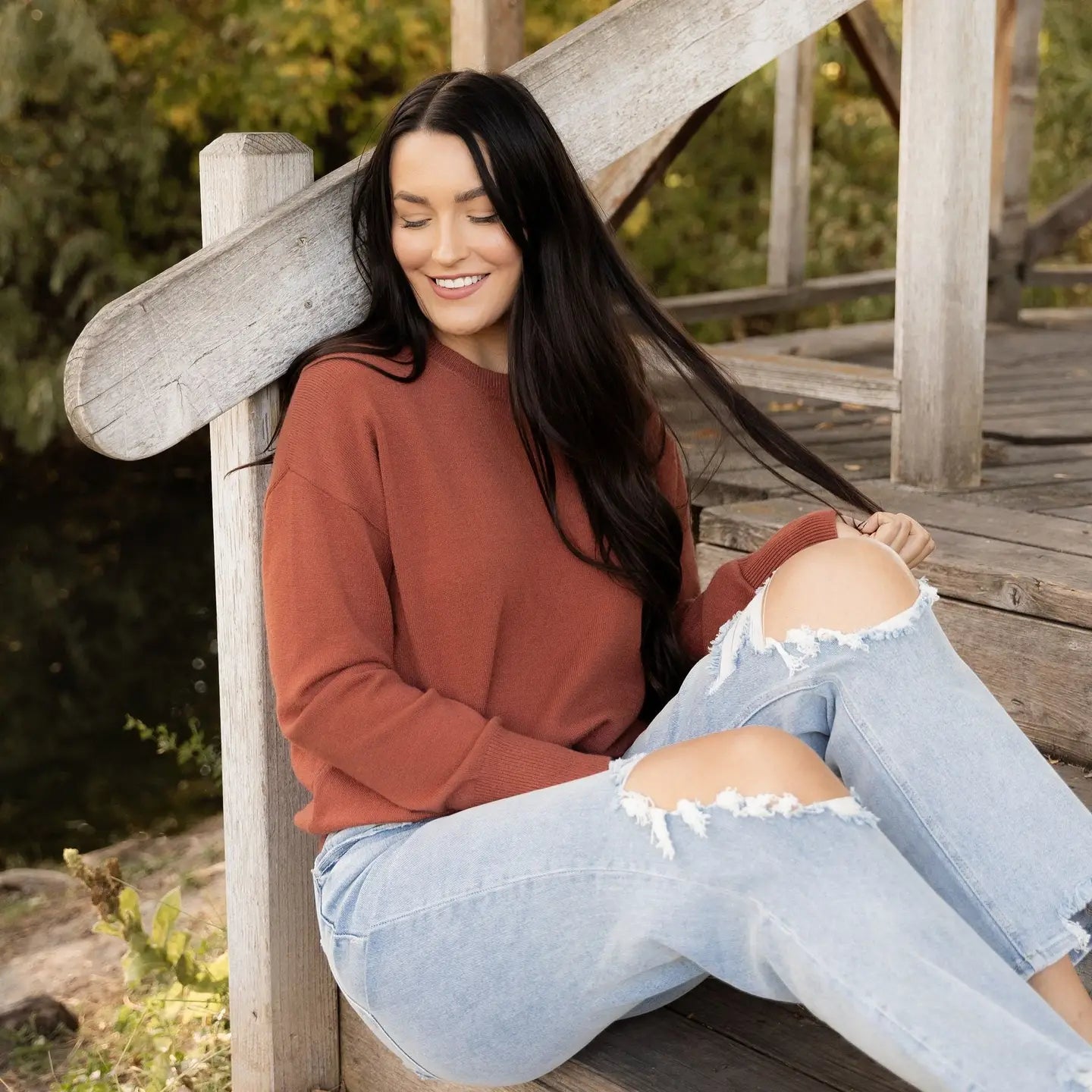 PREORDER: Camilla Sweater - Light Rust