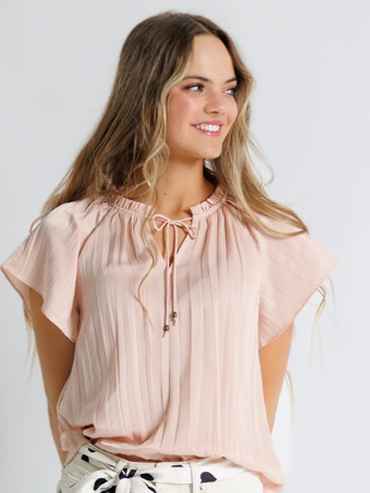 PREORDER: Glorious Pink Short Sleeve Blouse