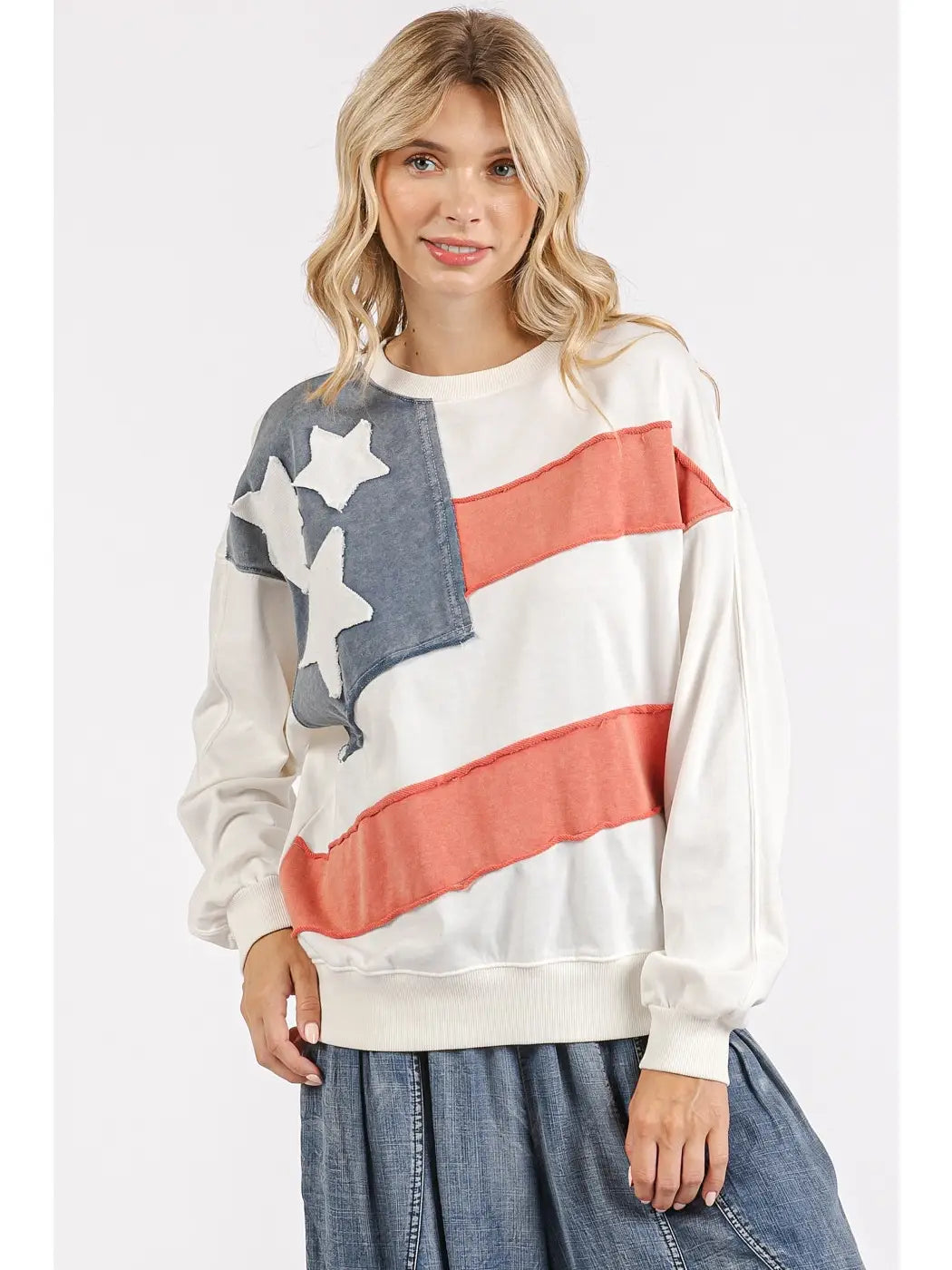 PREORDER: USA Patch Pullover Top