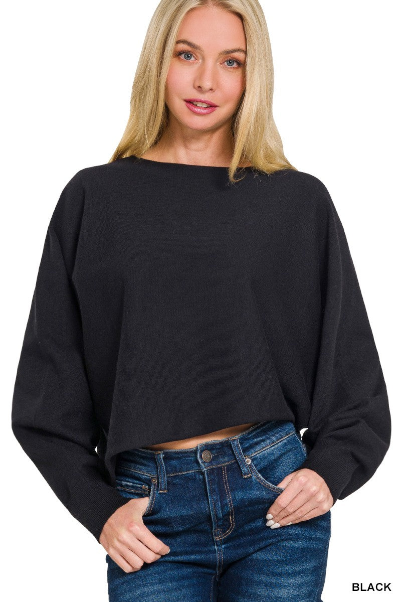 Zenana Cropped Sweater
