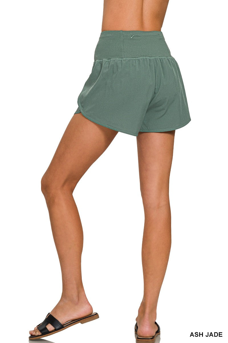 Zenana High Waisted Running Shorts