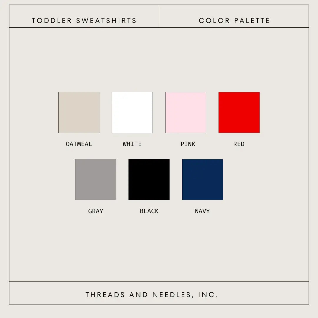 PREORDER: Custom Toddler Kids Crewneck Sweatshirt