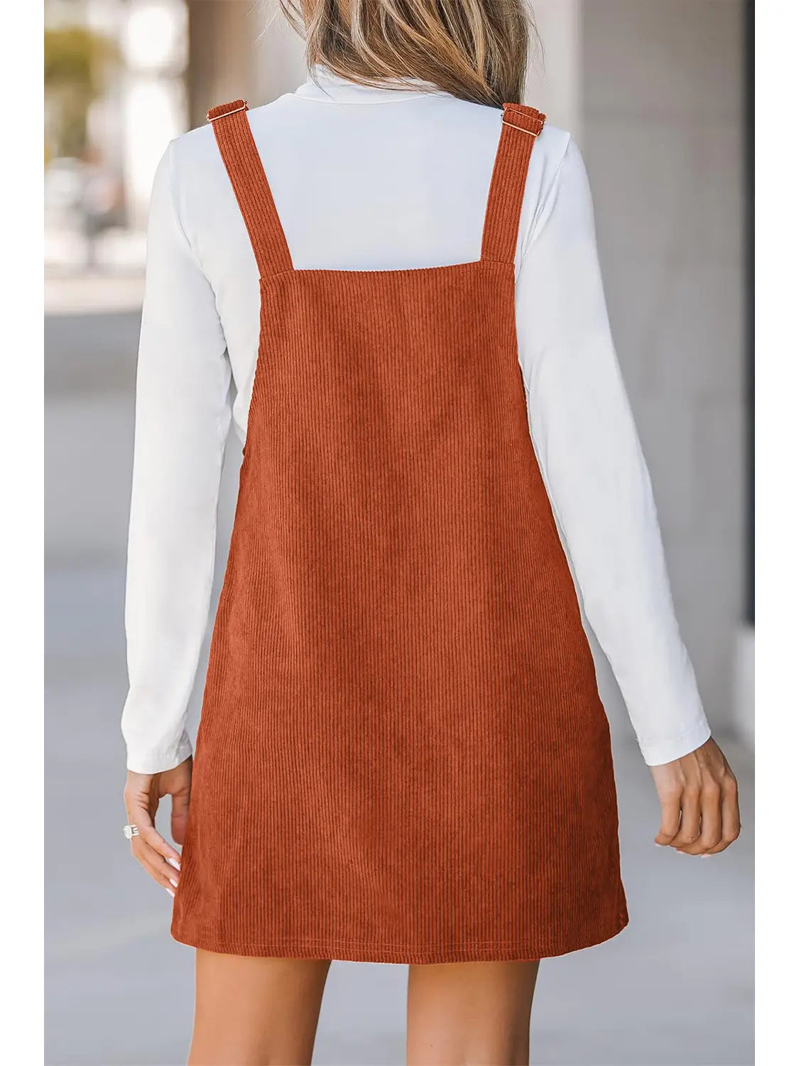 PREORDER: Sleeveless Corduroy Overall Dress