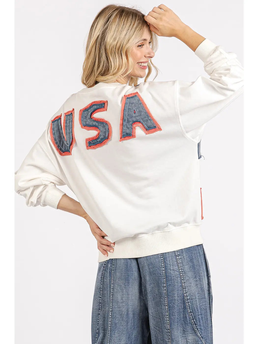 PREORDER: USA Patch Pullover Top