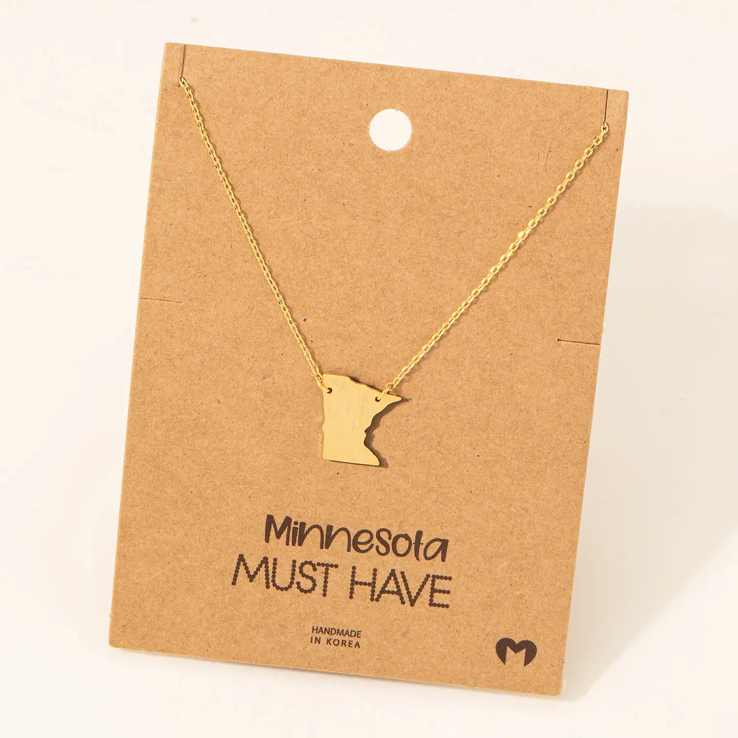 Minnesota State Pendant Necklace