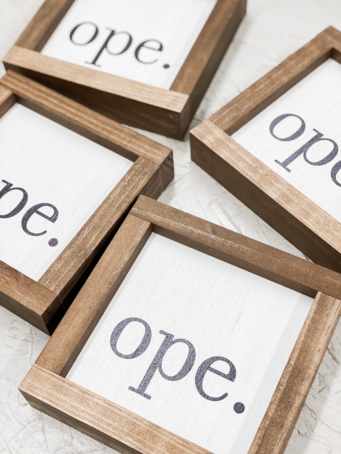 Ope | Midwest Wood Sign, Made in the USA