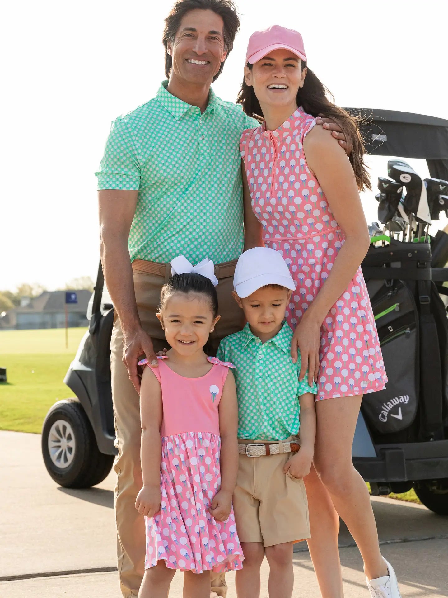 PREORDER: Women's Pink Tee Time Flutter Sleeve Active Dress & Bike Short Set