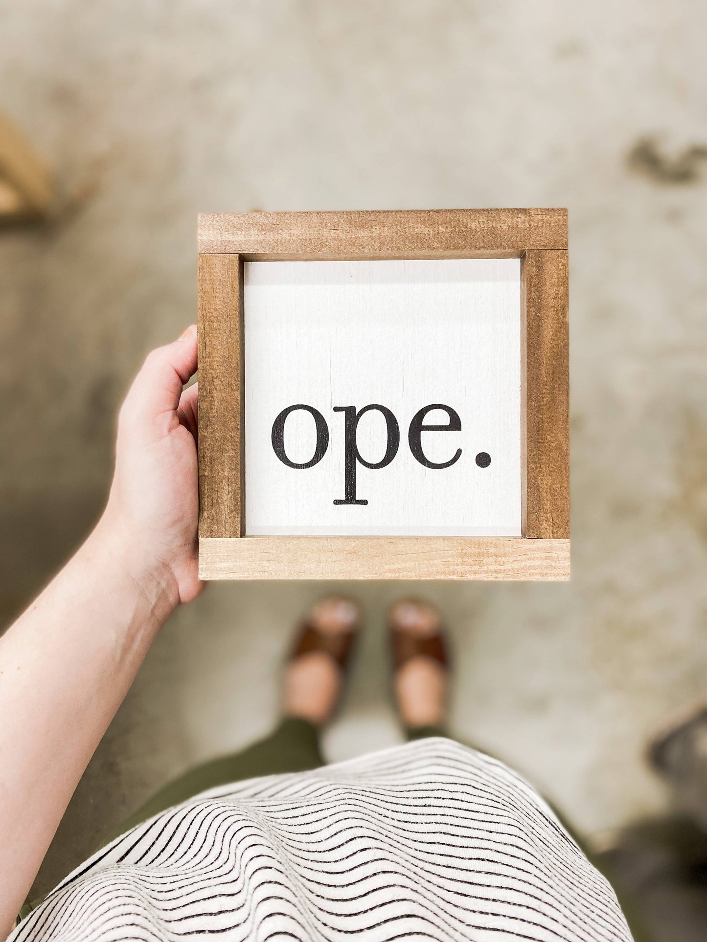 Ope | Midwest Wood Sign, Made in the USA