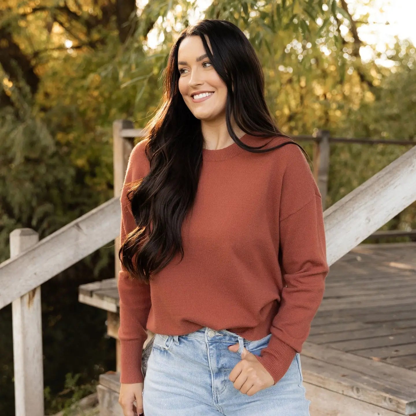 PREORDER: Camilla Sweater - Light Rust