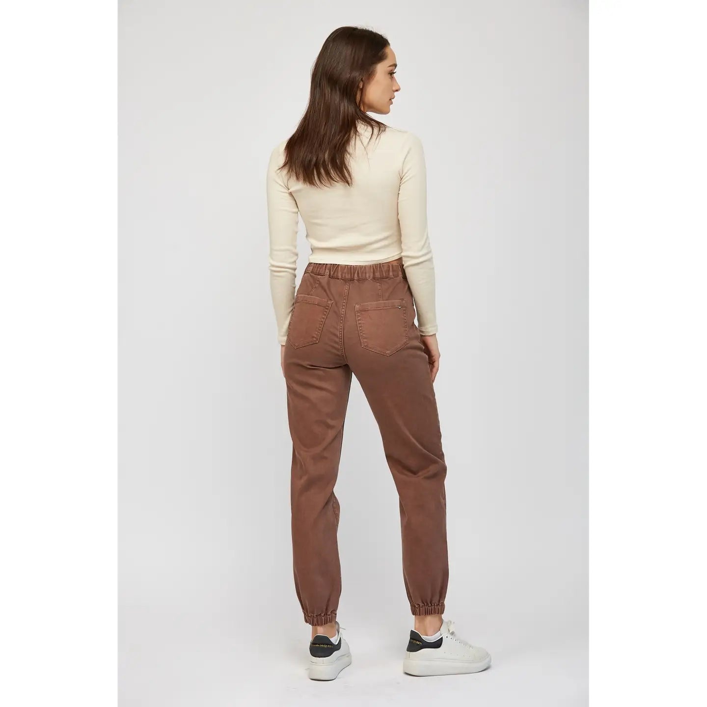 PREORDER: Mica Denim High Rise Jogger Crop