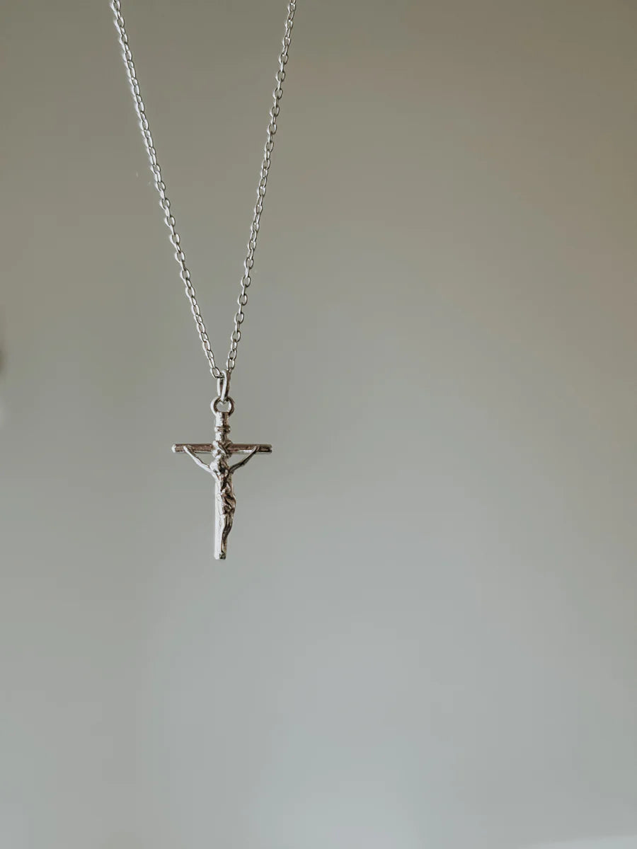 PREORDER: Crucifix Necklace (Gold or Silver)