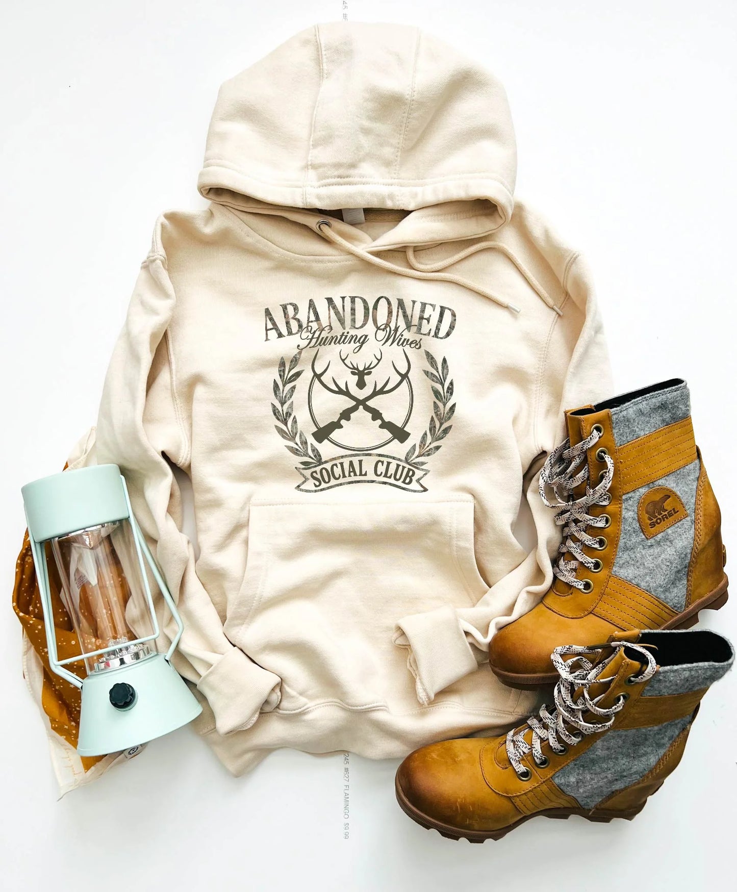PREORDER: Abandoned hunting wives social club fleece hoodie