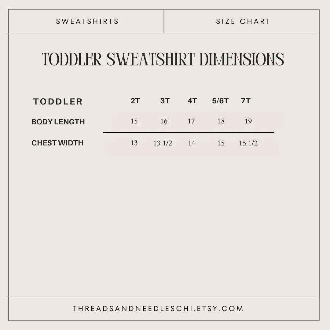 PREORDER: Custom Toddler Kids Crewneck Sweatshirt