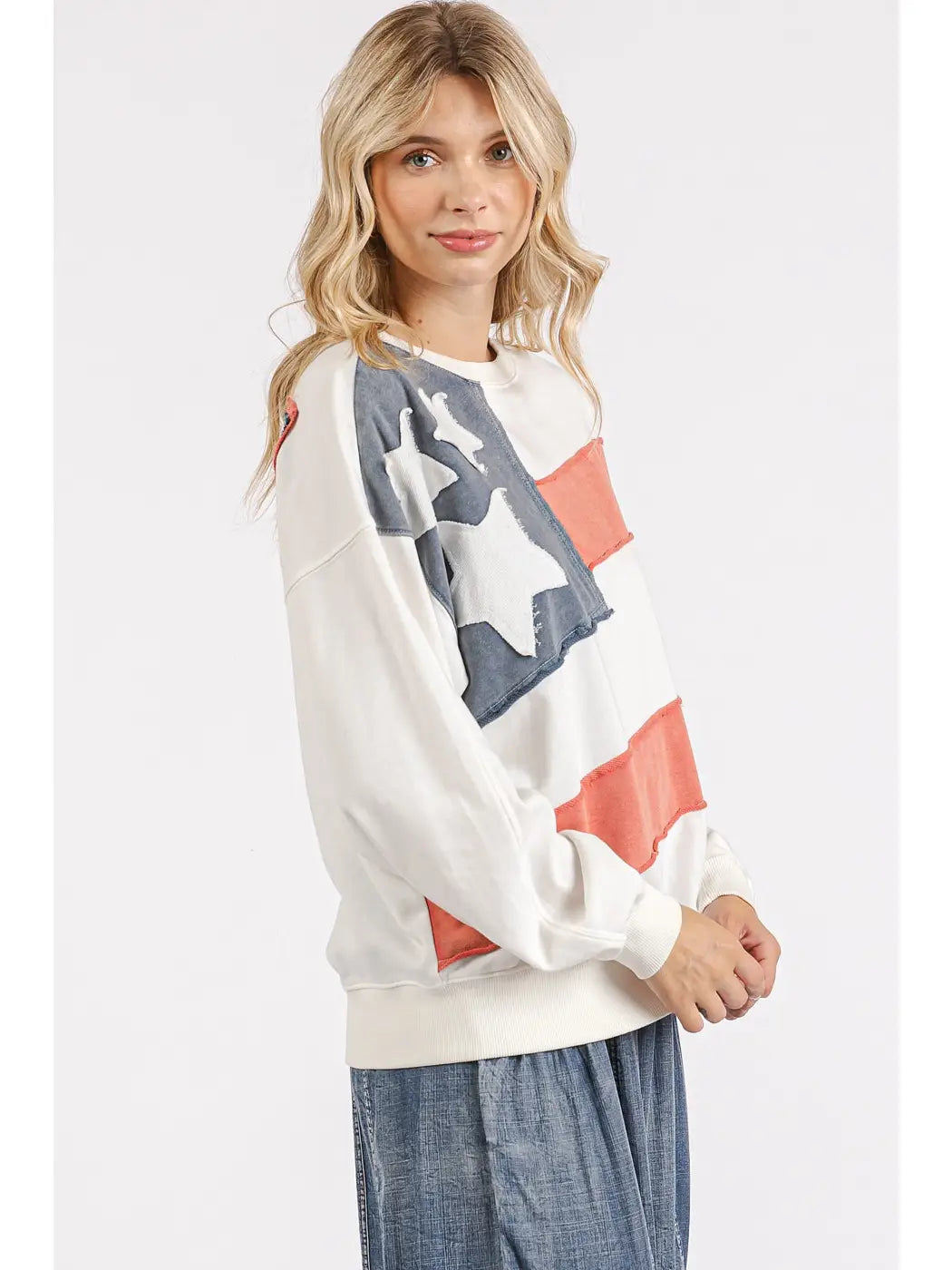 PREORDER: USA Patch Pullover Top