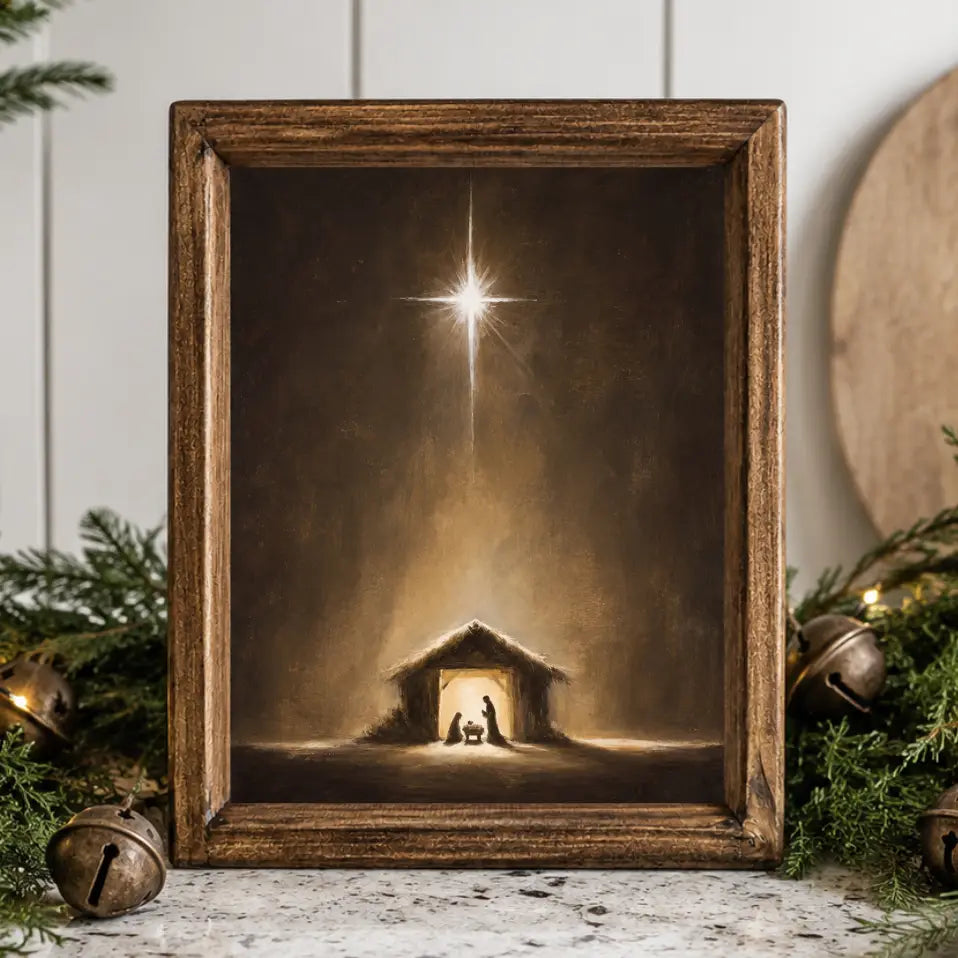 PREORDER: Bethlehem Star Nativity Framed Print