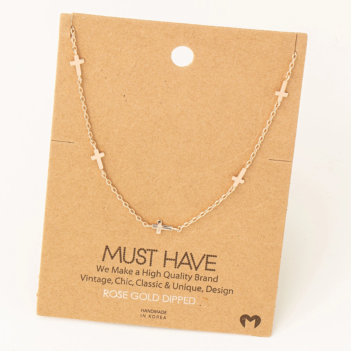 PREORDER: Dainty Cross Station Necklace