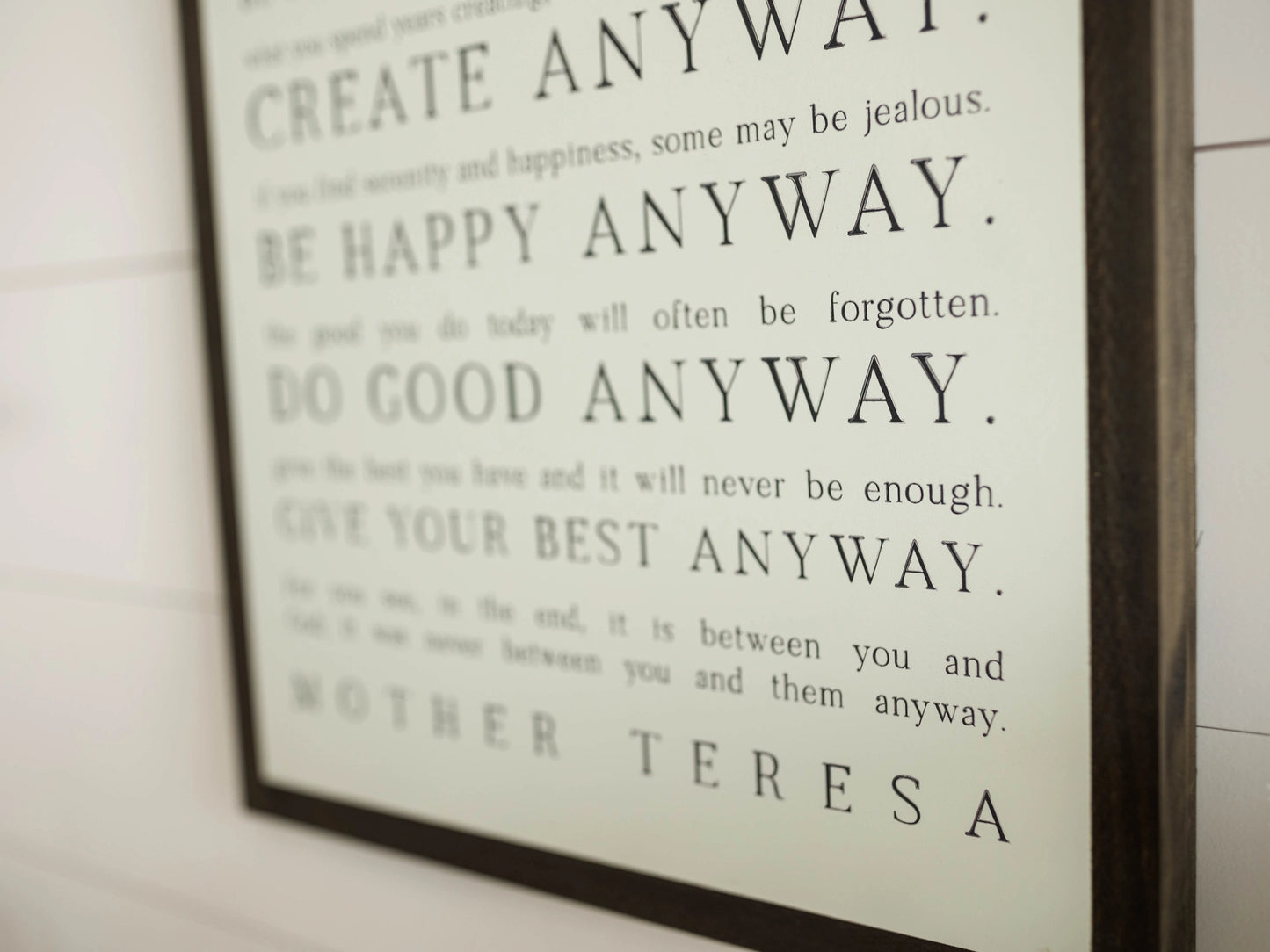 PREORDER: Love Them Anyway | Mother Teresa | Wall Art