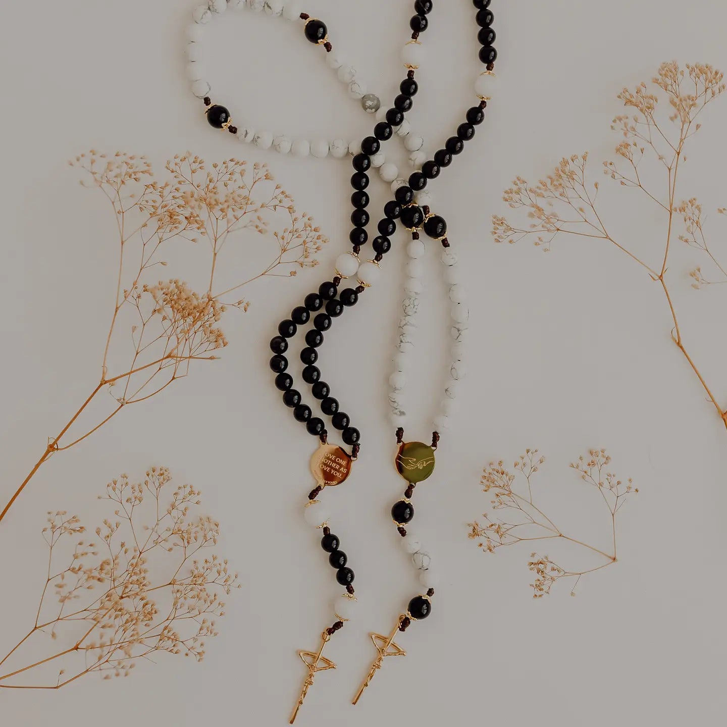 Bride + Groom Rosary Set