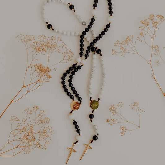 Bride + Groom Rosary Set