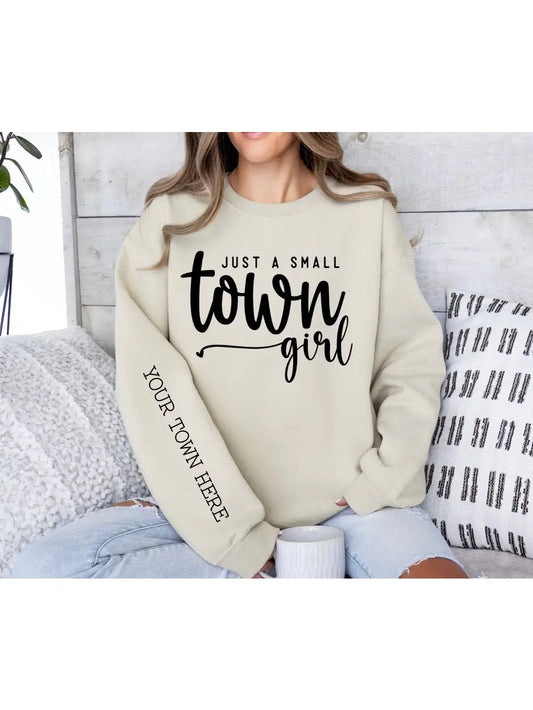 PREORDER: Just A Small Town Girl Custom Crew