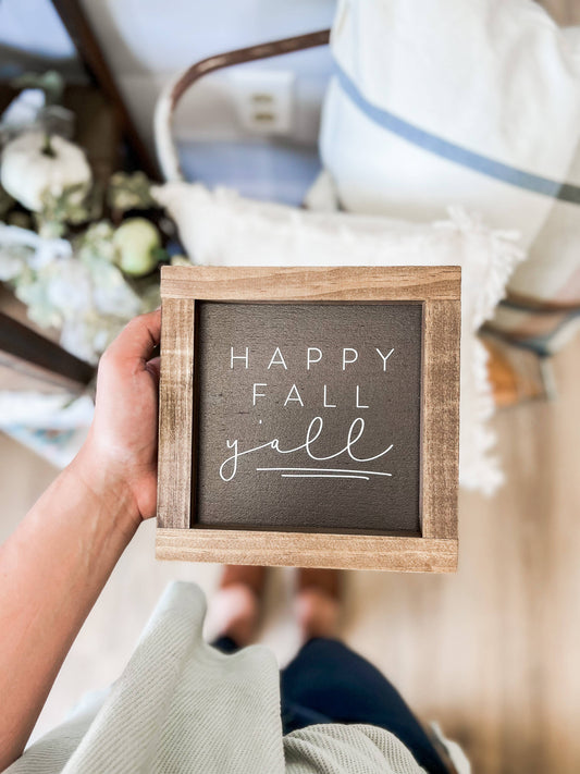 Happy Fall Y'all | Fall Wall Decor, Fall Home Decor