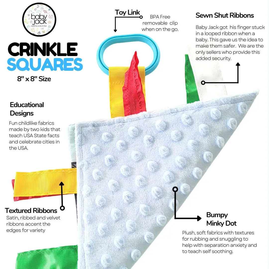 PREORDER: Crinkle Tag Square 8"X 8" Toy
