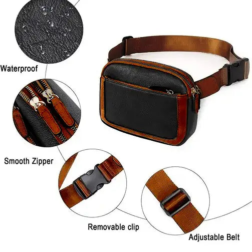 Adjustable Strap Mini Pu Leather Crossbody Bag