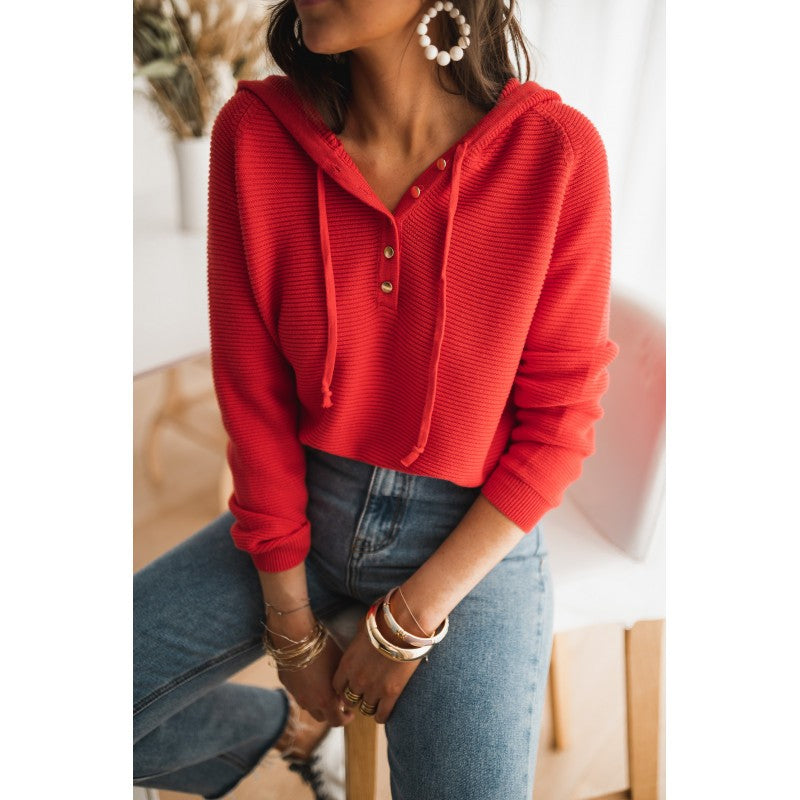 PREORDER: Women's Long Sleeve Hooded Sweater