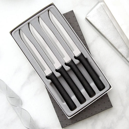 PREORDER: Rada Black Four Utility/Steak Knives Gift Set