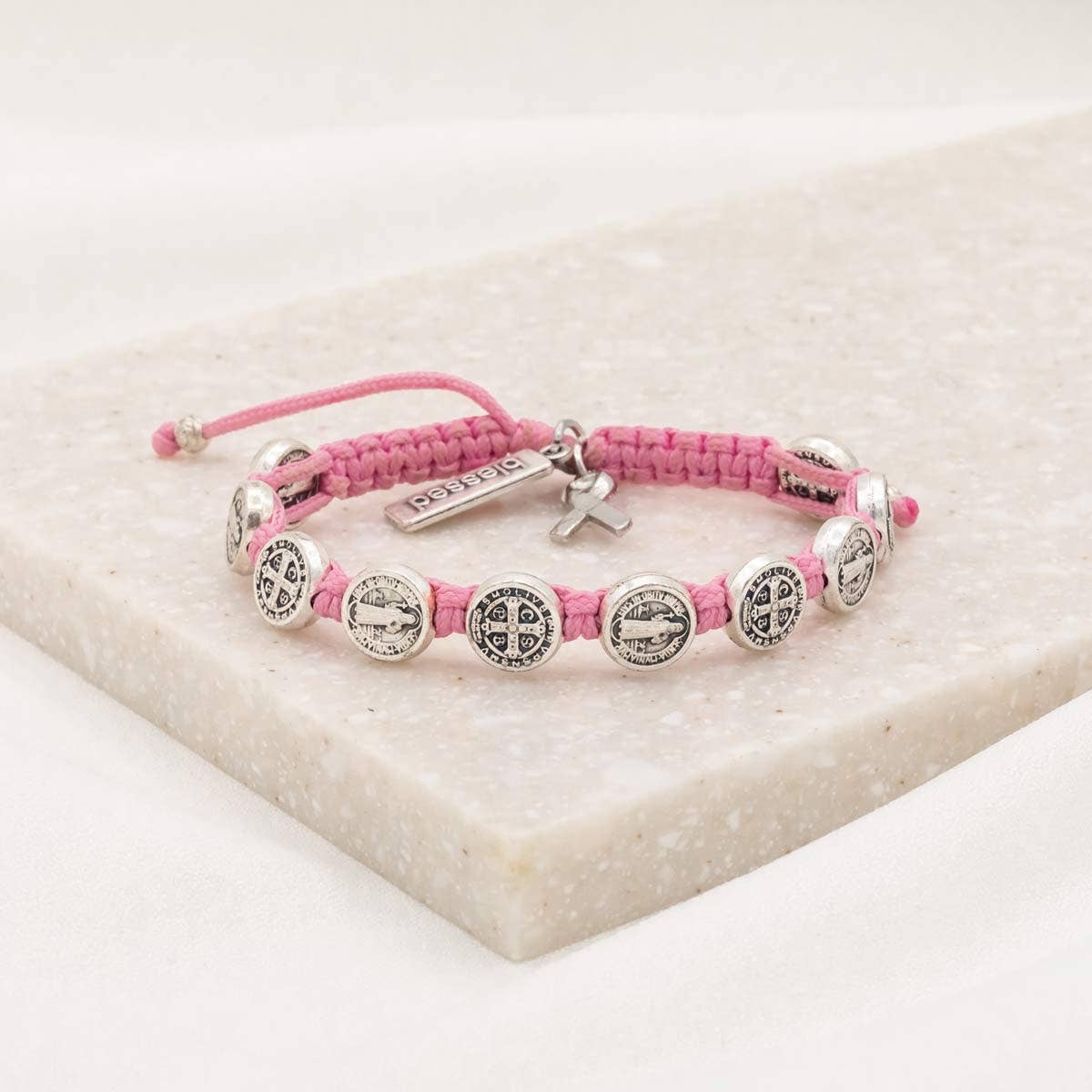 Blessings For A Cure Bracelet - Pink / Silver