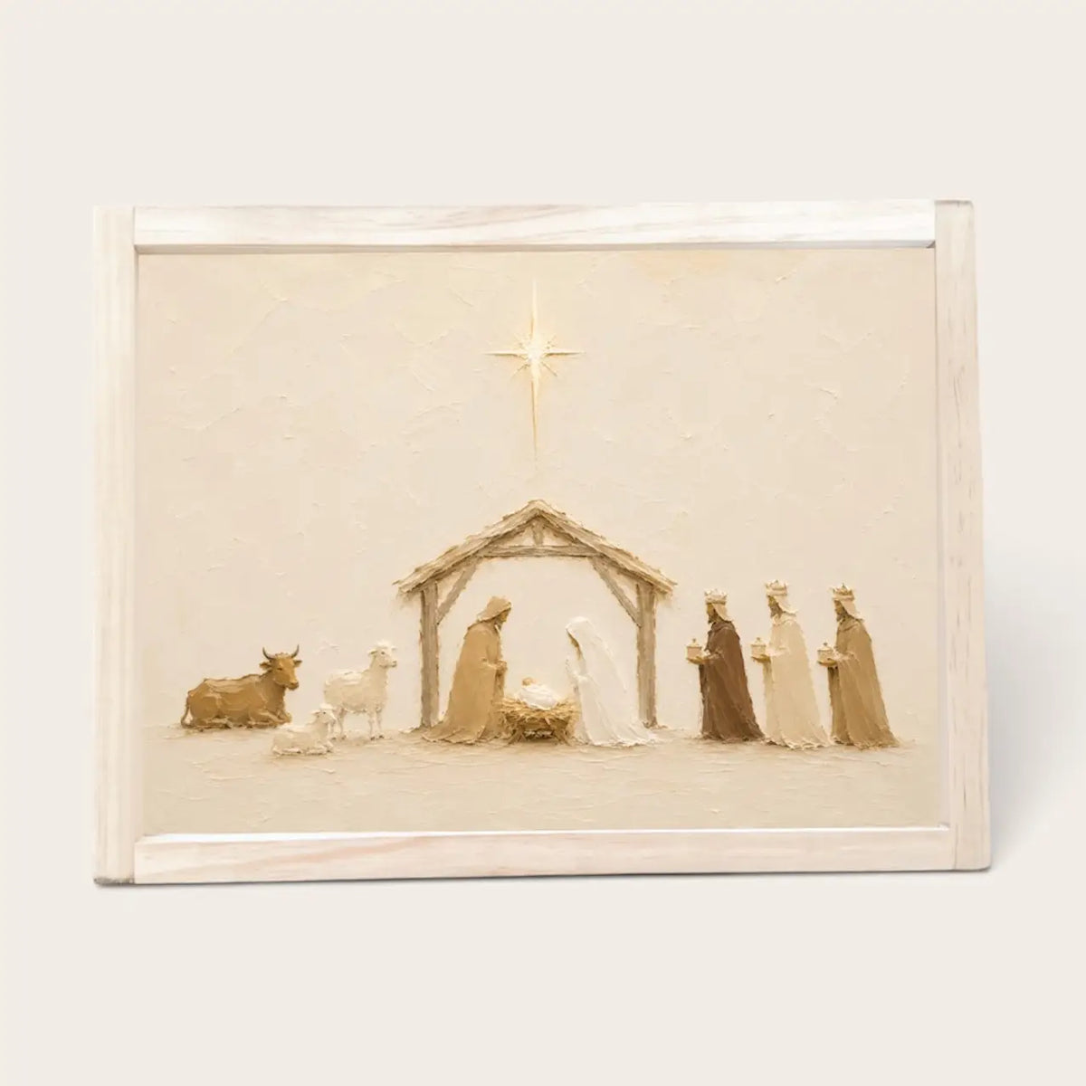 PREORDER: Neutral Nativity Landscape | Christmas Wall Art
