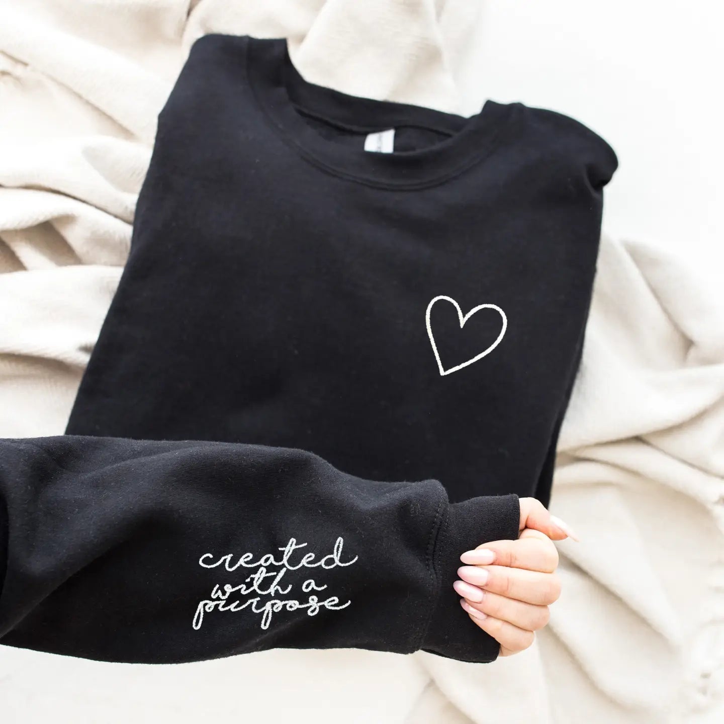 PREORDER: Created with a Purpose Embroidered Sweatshirt