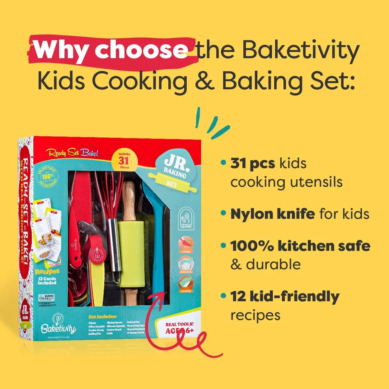 PREORDER: 31 Pcs Kids Cooking & Baking Set