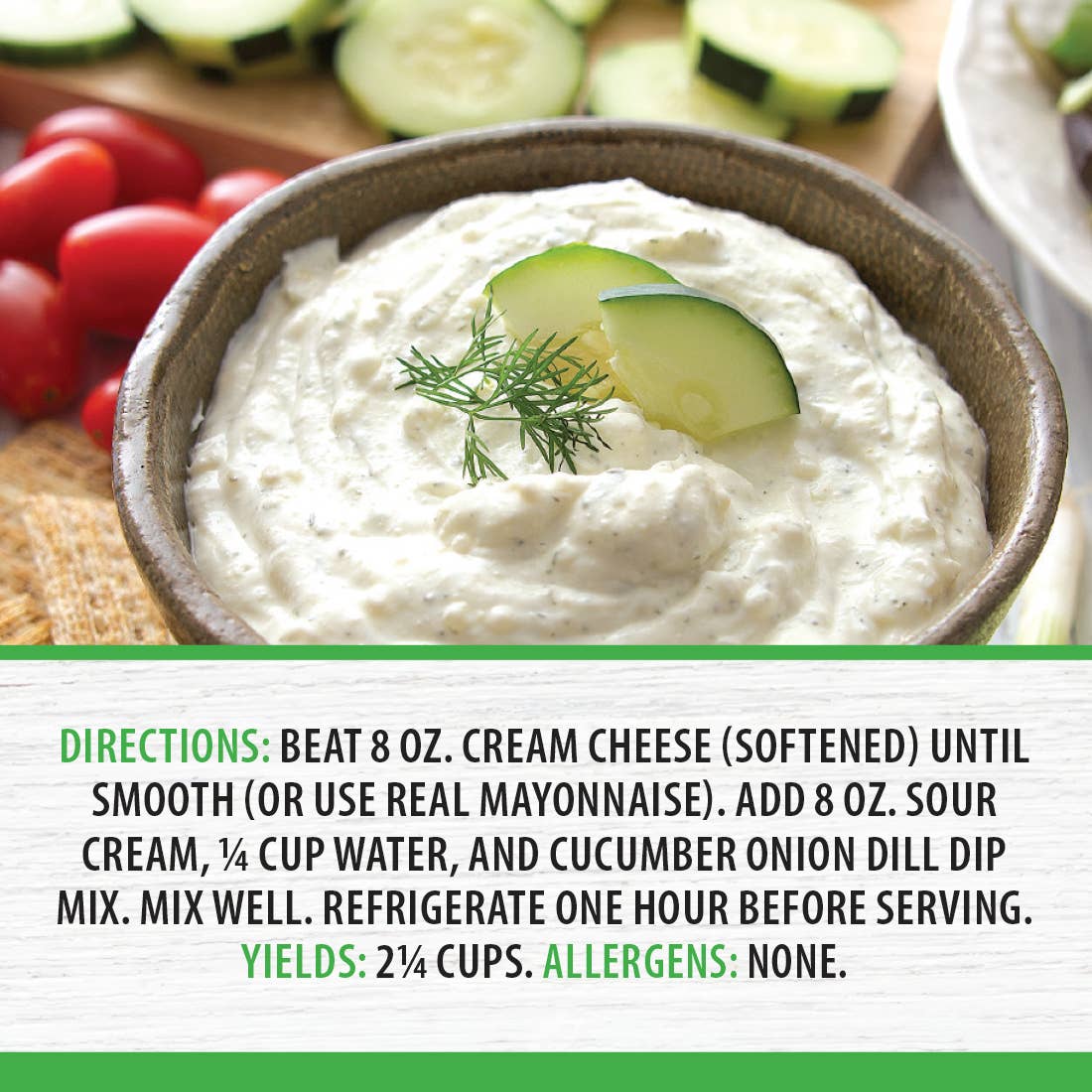 Rada Cucumber Onion Dill Dip