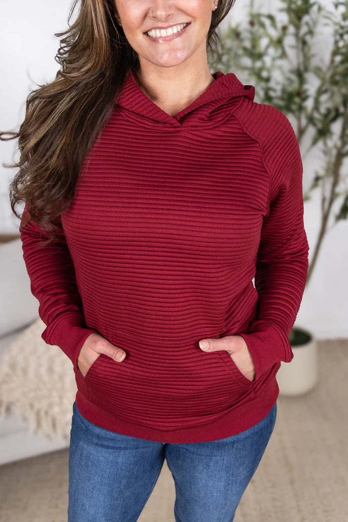 PREORDER: Tatum Textured Pullover Hoodie (Multiple Colors)