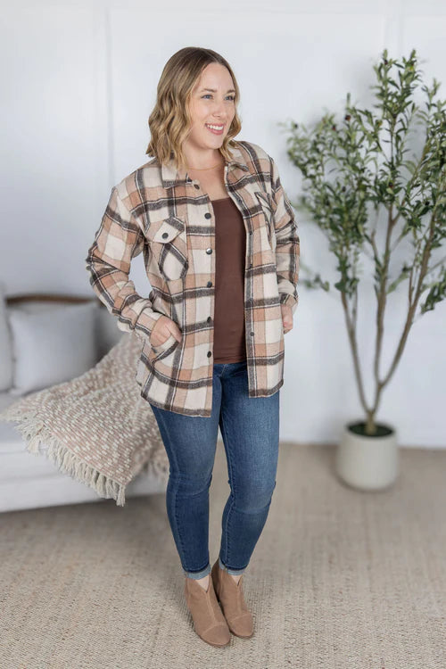 PREORDER: Norah Plaid Shacket
