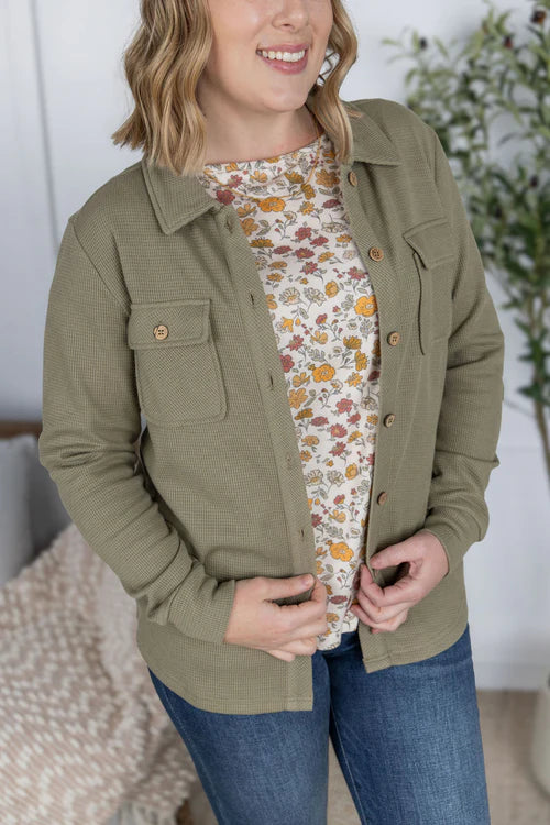 PREORDER: Thermal Knit Button Up
