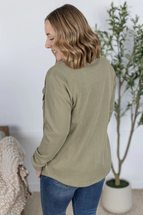 PREORDER: Thermal Knit Button Up