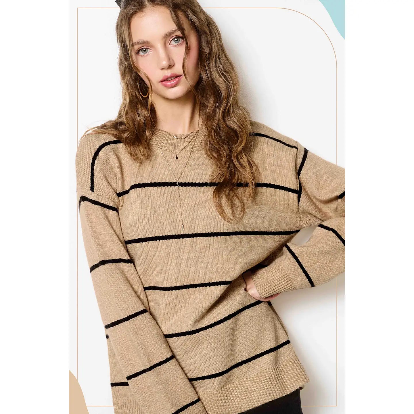 PREORDER: Loose Fit Stripe Sweater