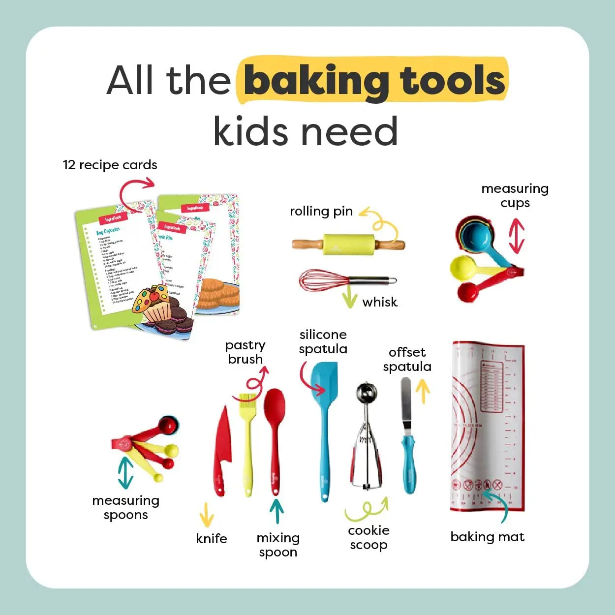 PREORDER: 31 Pcs Kids Cooking & Baking Set