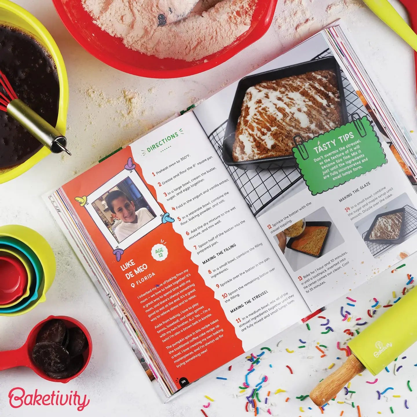 PREORDER: Bake Away Kids Baking Cookbook with Pictures