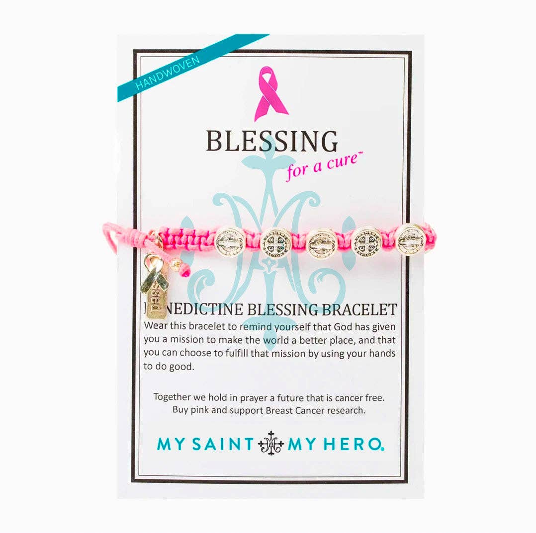 Blessings For A Cure Bracelet - Pink / Silver