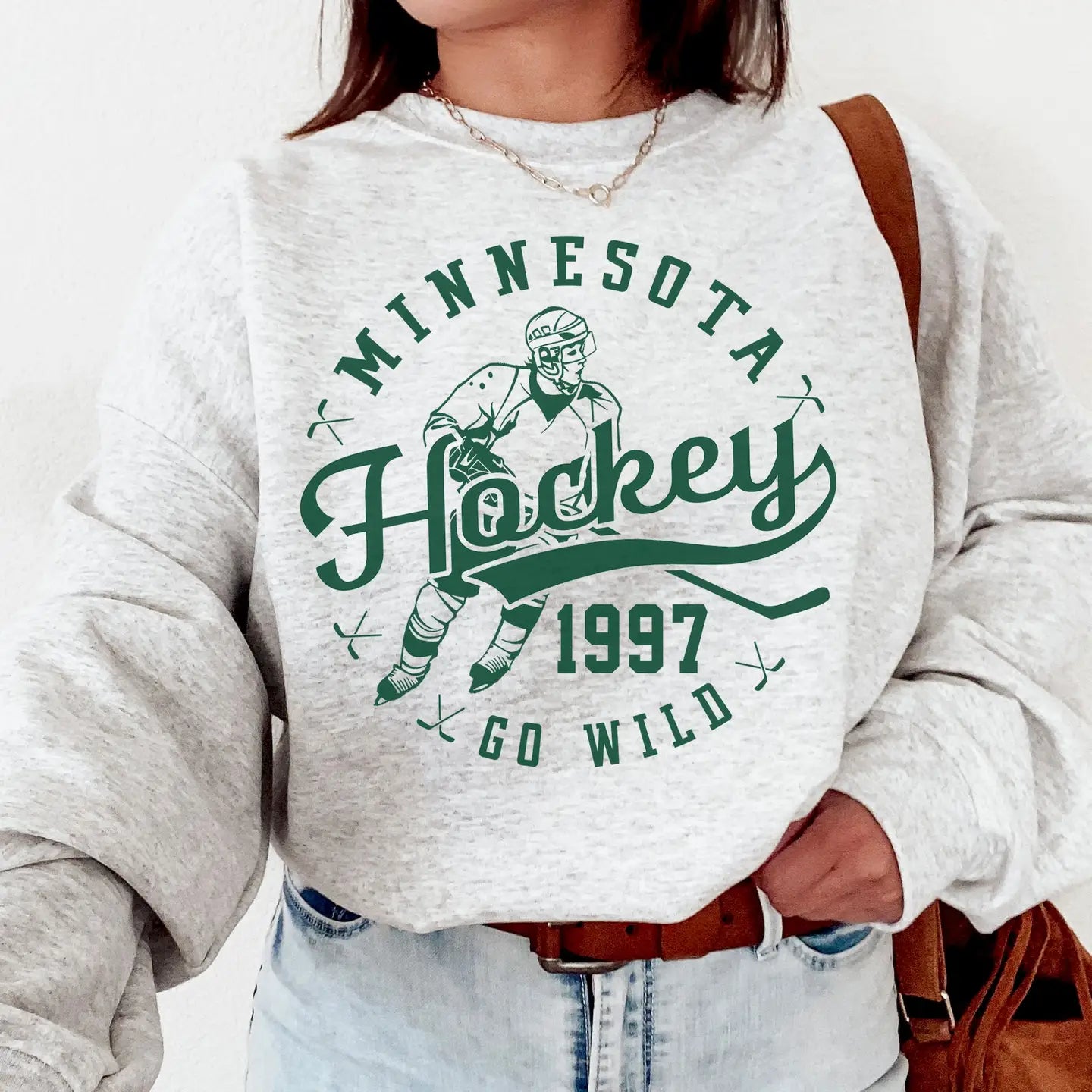 PREORDER: Retro Minnesota Wild Hockey Fan Sweatshirt
