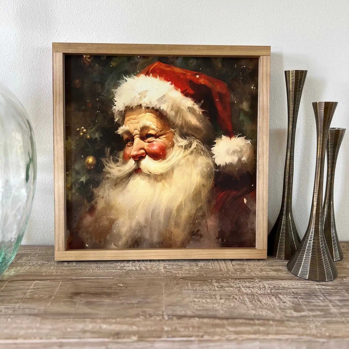 PREORDER: Vintage Santa sign