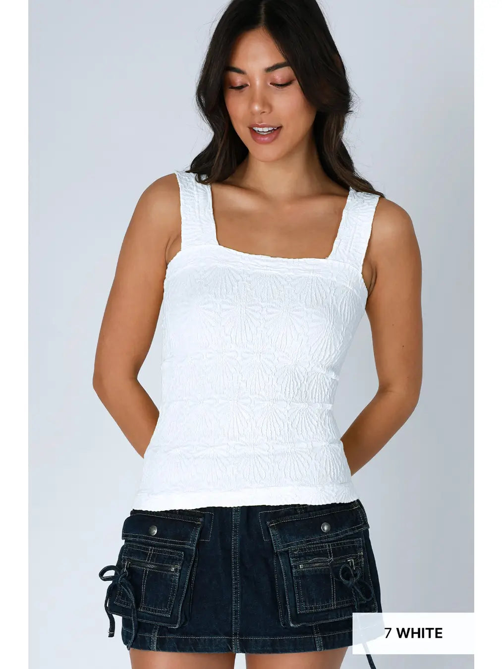 PREORDER: NikiBiki Lace Textured Square Top