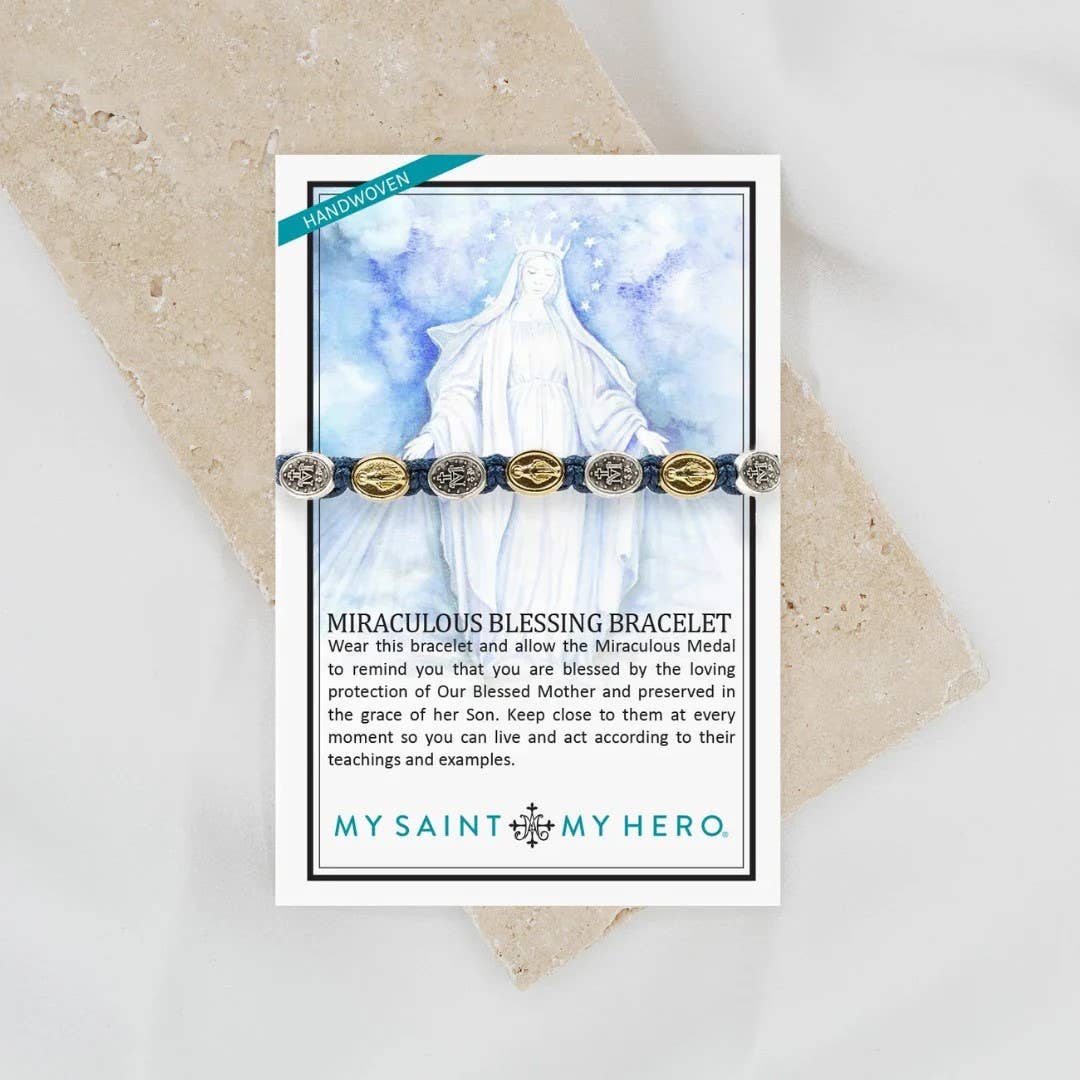 Miraculous Mary Blessing - Black / Silver